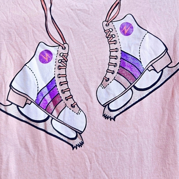 Designer Stella McCartney Kids Dress Ice Skates with Tulle Skirt Size 14 - Picture 2 of 5